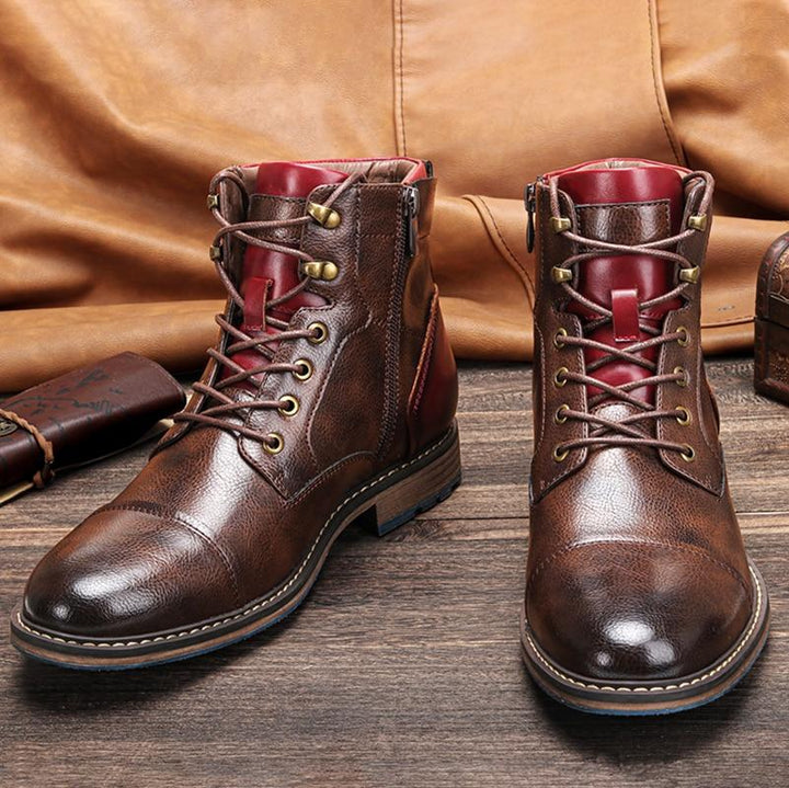 Leo | Premium Leather Oxford Boots