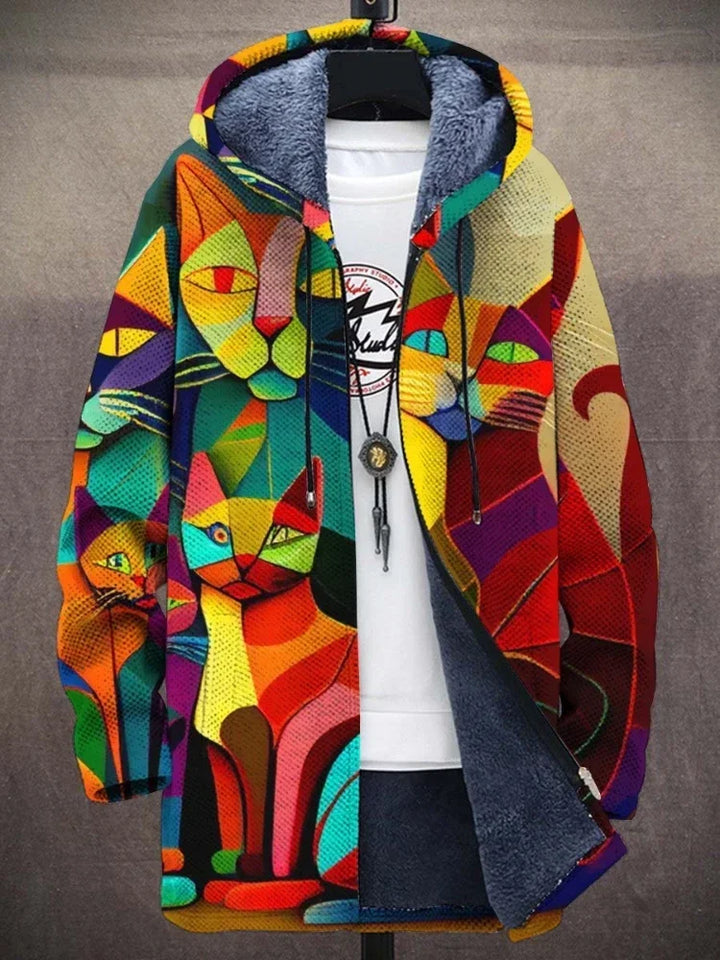 Anna | Jacket with artistic print