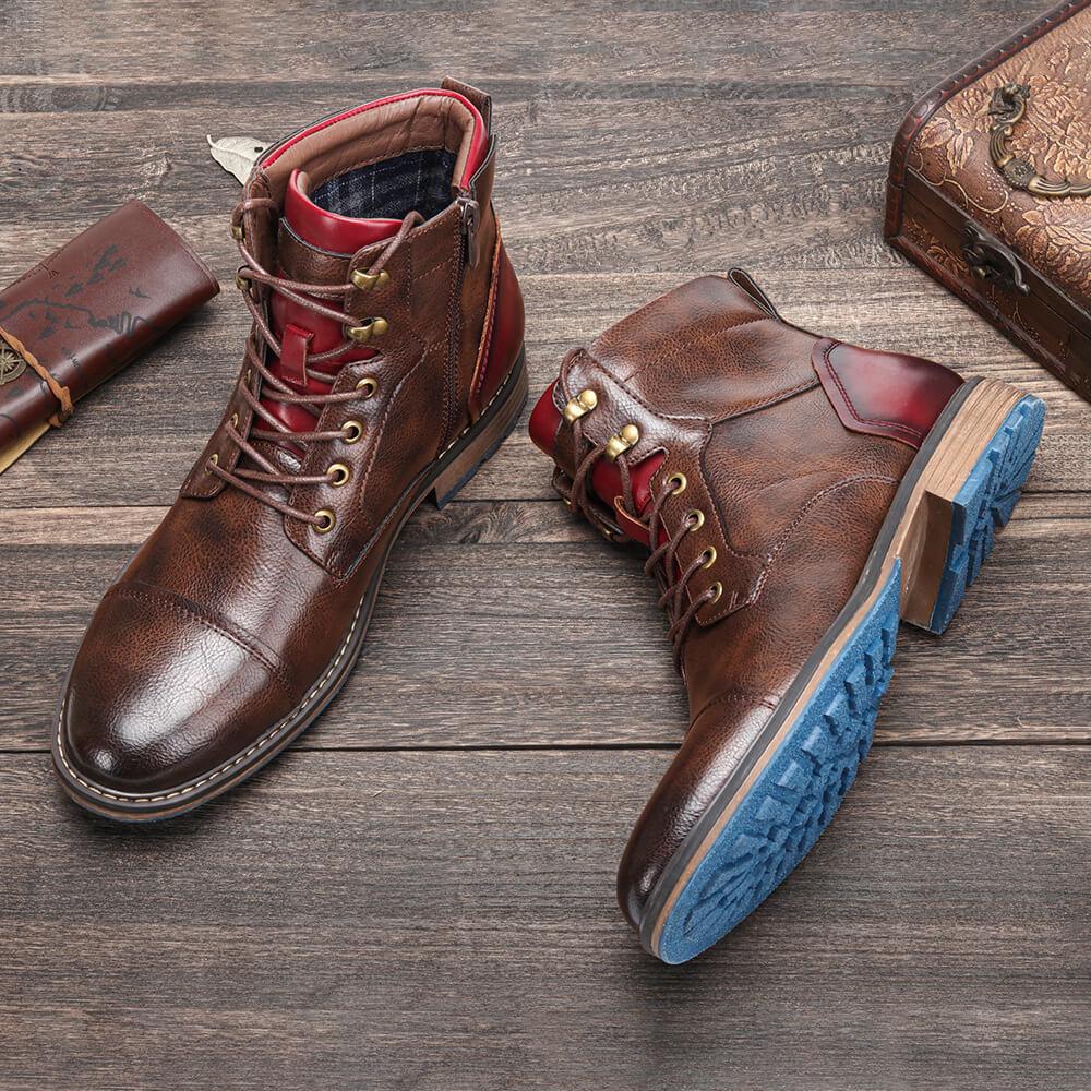 Leo | Premium Leather Oxford Boots