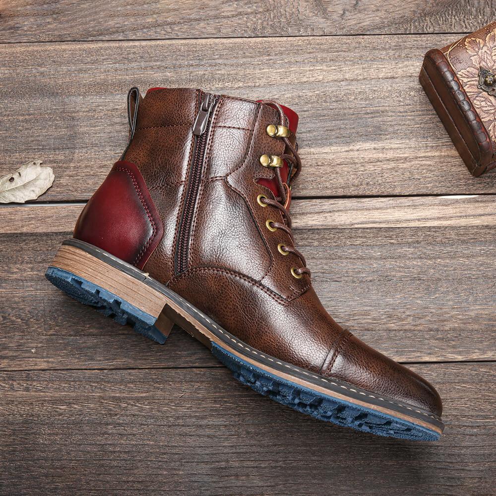 Leo | Premium Leather Oxford Boots